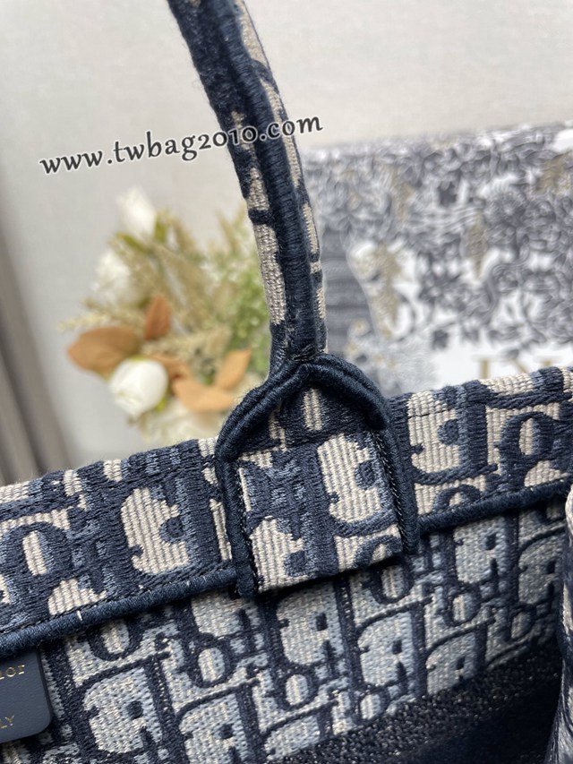 Dior专柜新款TOTE包迪奥高仿原单经典经典老花蓝中号购物袋手提托特包 djfk1365